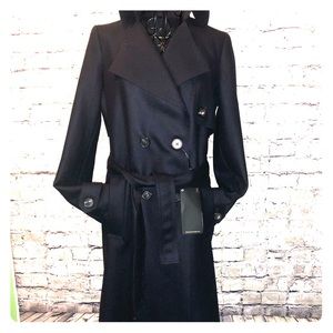 Massimo Dutti lightweight wool trench coat.